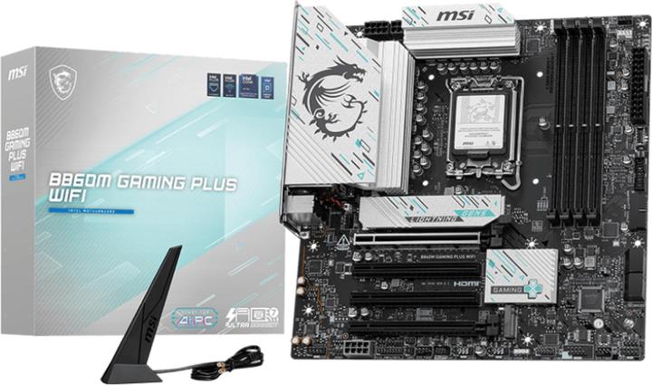 Produktbild MSI B860M GAMING PLUS WIFI (LGA 1851, Intel B860, mATX)