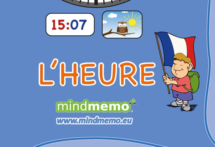 Actual product image mindmemo learning poster - L'heure - Source (French)