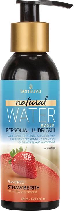 Sensuva natural water-based personal lubricant strawberry 125ml (125 ml)