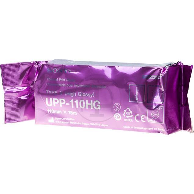 Sony, Thermopapierrolle, UPP110HG THERMOPAPIER 1A04740 hochglanz 110mmx18m