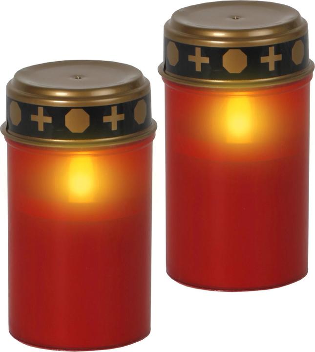 Actual product image Star Trading Lamp funéraire LED avec minuterie | Bougies funéraires LED avec batterie | Bougie funé (2 x)