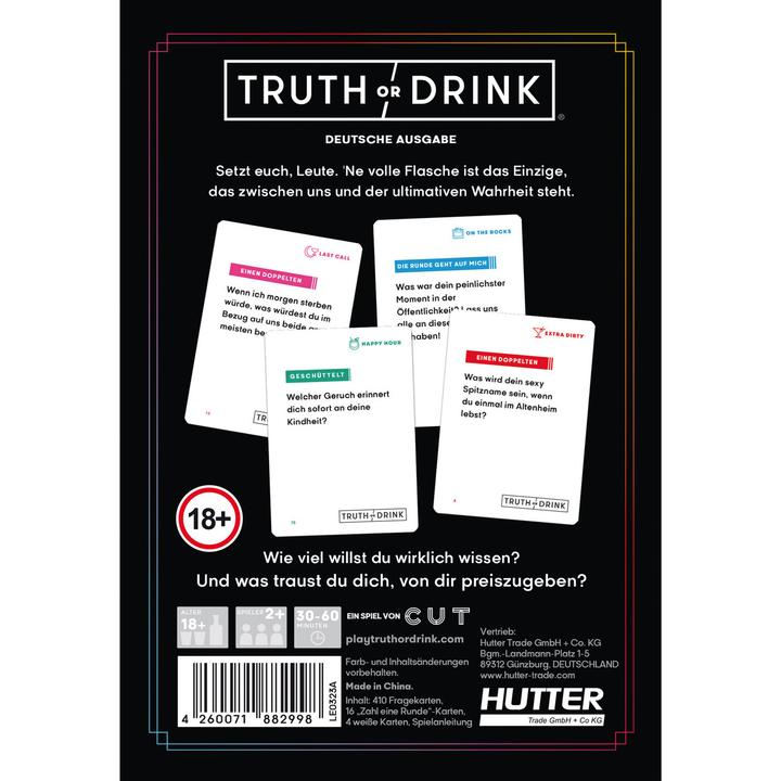 Produktbild Truth or Drink (Deutsch, 2 - 10 Spieler)
