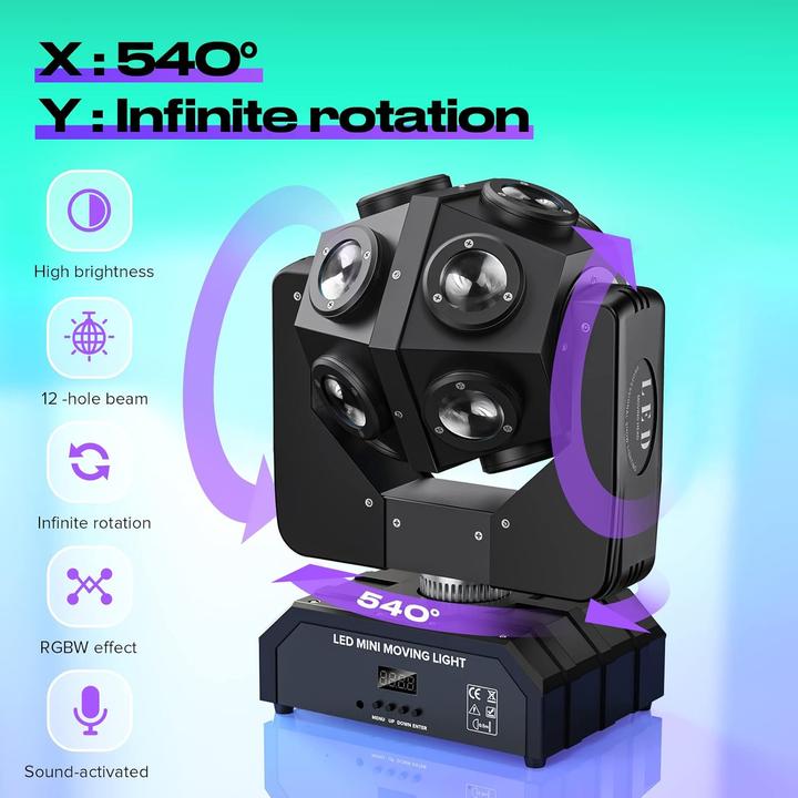 Image du produit UKing Moving Head - Stroboskoplicht (150 W)