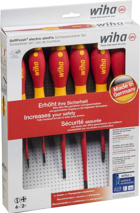 Actual product image Wiha Screwdriver set (Phillipps cross recess (PH), Slotted screws)