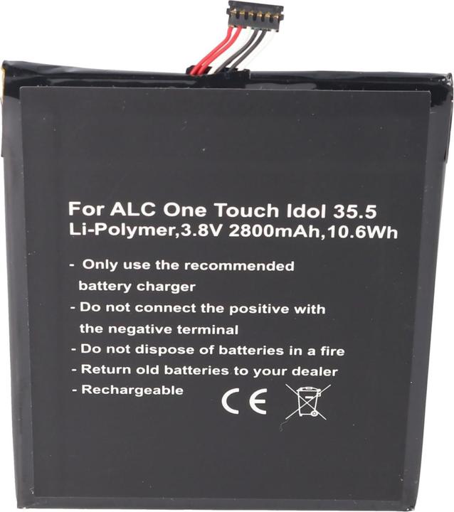 Actual product image AccuCell Battery Alcatel One Touch Idol 4S, One Touch Idol 4S LTE