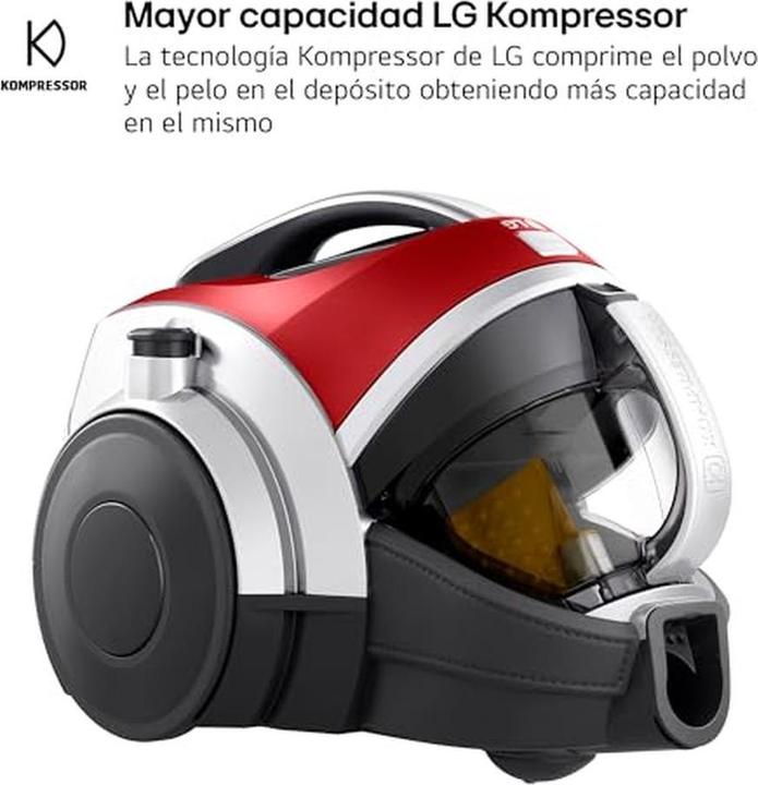 Image du produit LG Bagless Vacuum Cleaner VK8506NHAG Red 650 W