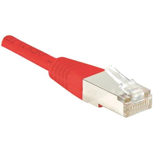 Exertis Connect Patchkabel F/UTP, CAT.6, rot, 3.0 m Patchkabel mit besonders schmalem Knickschutz (F/UTP, CAT6, 3 m), Ne...