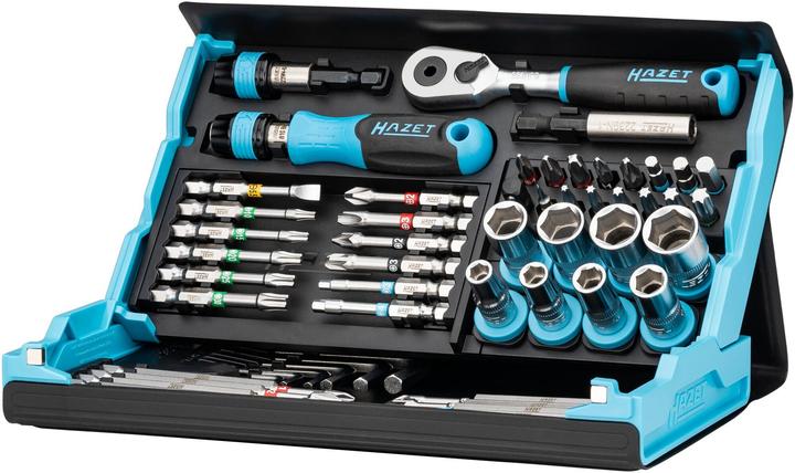 Actual product image HAZET SmartCase Bit Set 2200SC-32 ∙ Hexagon6.3 (1/4 inch), Square6.3 mm (1/4 inch) ∙ Slot P... (Cross Phillips PH M1, Cross Phillips PH M2, Cross Phillips PH M3, Cross Pozidriv PZ M1, Cross Pozidriv PZ M2, Hexagon socket TX M10, Hexagon socket TX M15, Hexagon socket TX M20, Hexagon socket TX M25, Hexagon socket TX M30, Hexagon socket TX M40, Hexagonal (hexagonal) M3, Hexagonal (hexagonal) M4)