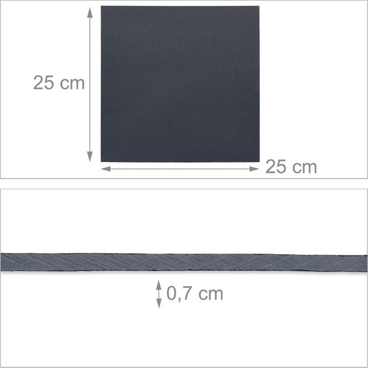 Actual product image Relaxdays 6x slate plate