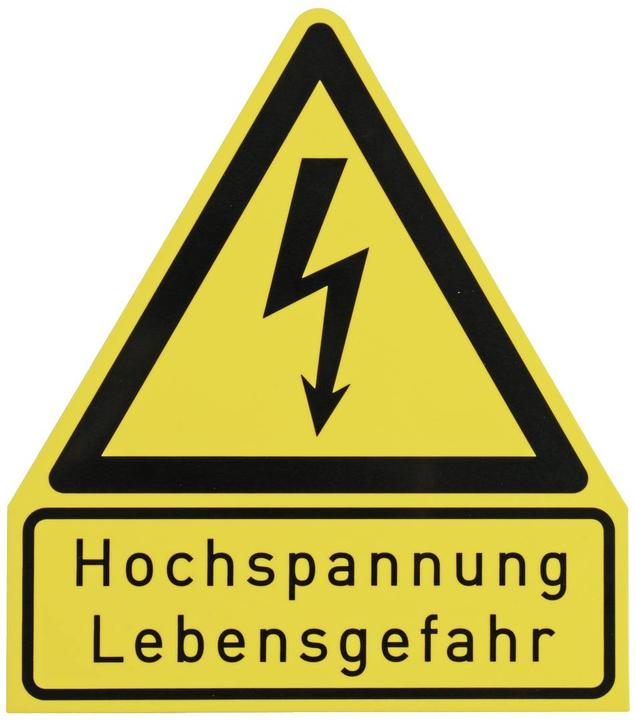 Dehn WHS HS LG WuH sign High voltage - Danger to life Material: plastic