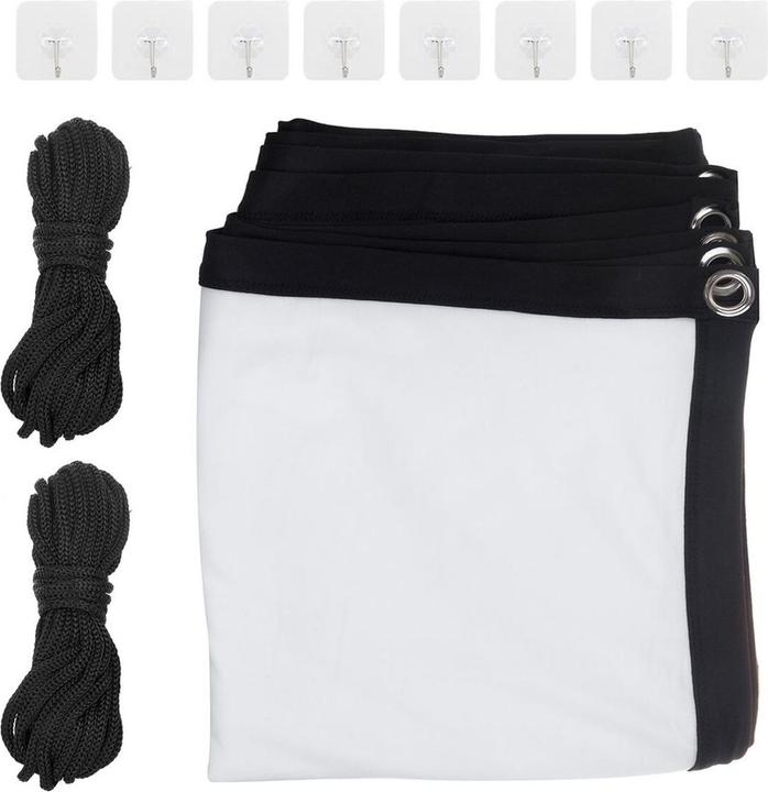 Productafbeelding Maclean Projektionswand 84 175x131cm 4:3 25mm Rand Spannhaken MC-166 (83.86", 4:3)