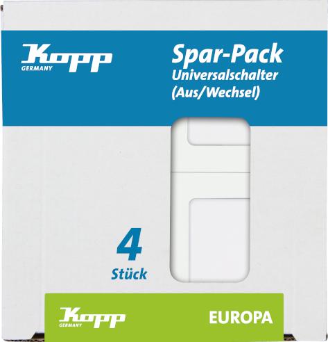 Immagine prodotto Kopp Inserto commutatore Europa Bianco artico, opaco 617613086