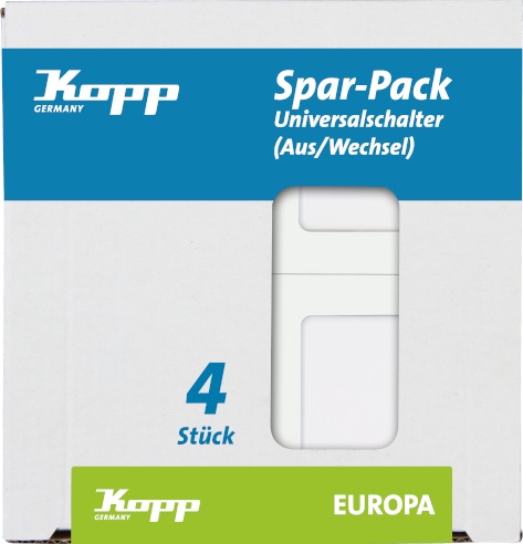 Actual product image Kopp Insert changeover switch Europe Arctic white, matt 617613086
