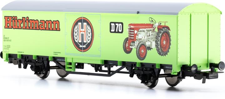 Actual product image Piko SBB serviced freight car Hürlimann tractors SBB Ep.IV (Track H0)