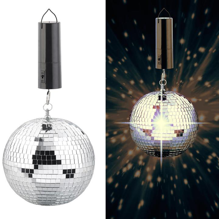Infactory Boule disco auto-rotative à suspendre (20 cm)
