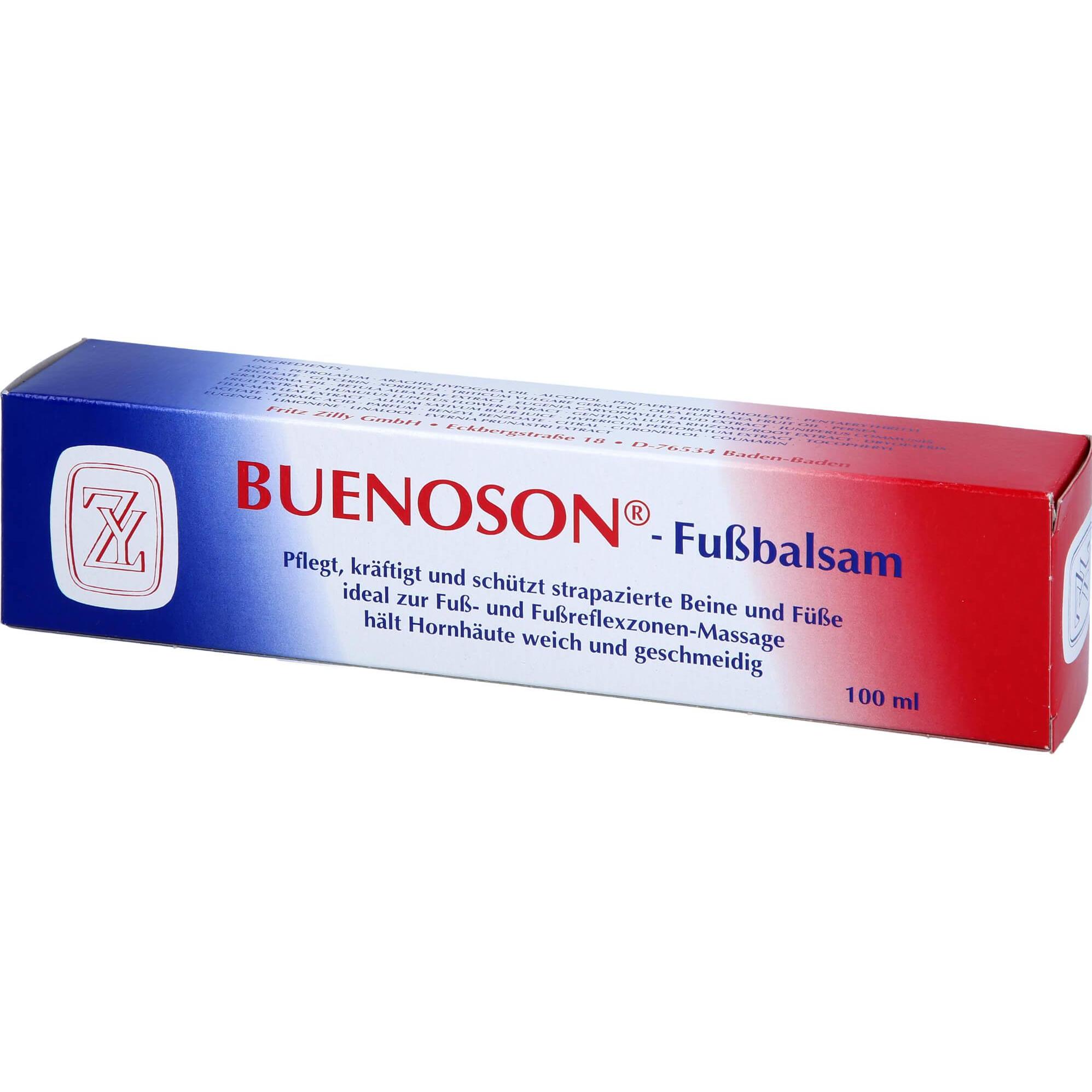 Buenoson, Fusspflegemittel, Fussbalsam hält Hornhäute weich und geschmeidig, 100 g Creme (Fussbad)