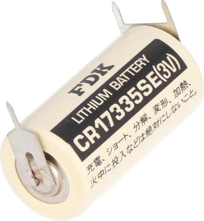Actual product image Sanyo Battery CR17335SE 3 print terminals, 1 print on +pole, 2 print on -pole (1 pcs., AA, 1800 mAh)