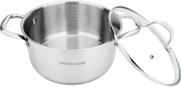 Produktbild Arthur Martin Kochtopf mit Deckel AM2513 Ø 28 cm (Kochtopf, Edelstahl)