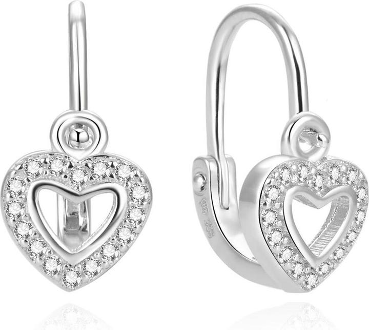 Produktbild Beneto Silver girls earrings Hearts AGUC803DL for kids