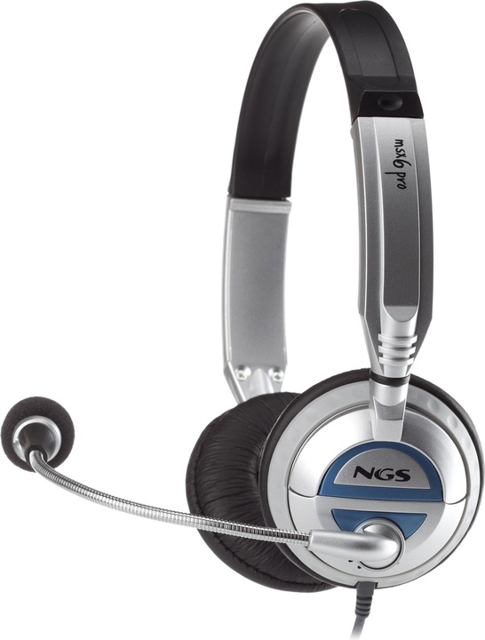 NGS MSX6 PRO Casque d'écoute filaire Bandeau Calls/Music Noir (Filaire)