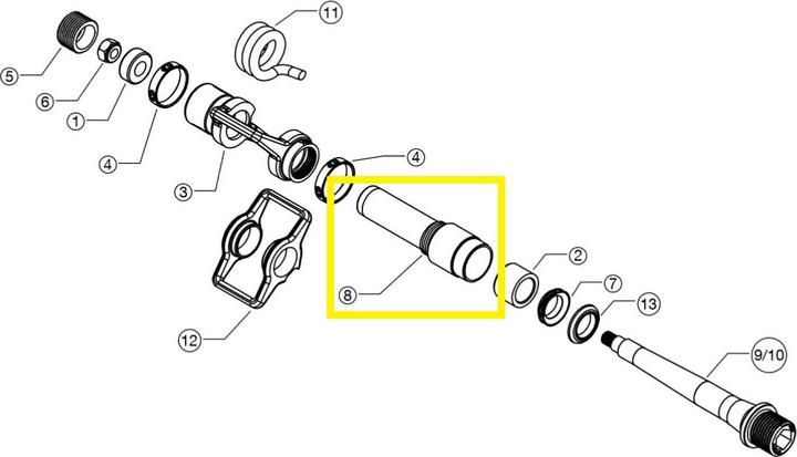 Crankbrothers Manchon de pédale Eggbeater, niveau 11, Ti