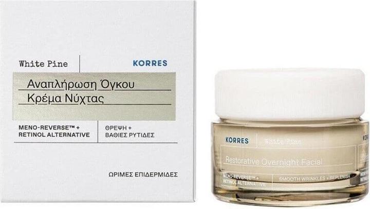 Actual product image Korres KORRES White Pine Restorative Overnight Facial Cream rehenerujący krem do twarzy na noc 40ml (40 ml)