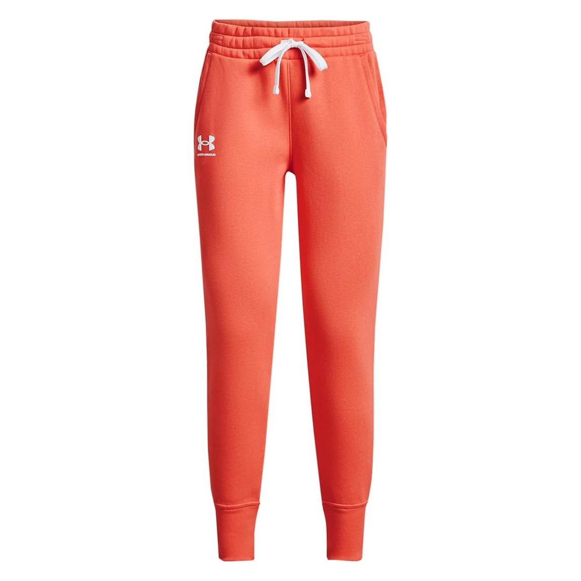 Under Armour, Vrouwen, Sportbroek, Rival Fleece Damesbroek Oranje 1356416 877 (Xl) (Xl), Oranje