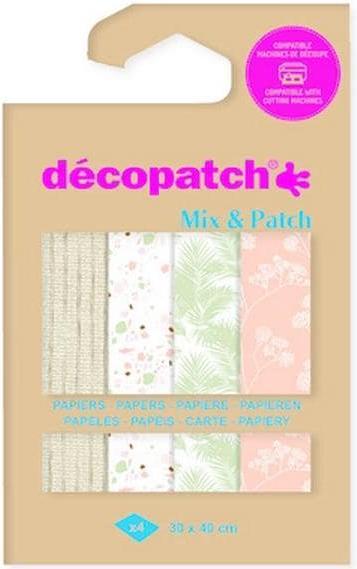 Produktbild Décopatch Bastelpapier DP033C 30 x 40 cm, 4 Blatt (35 g/m², 4 x)