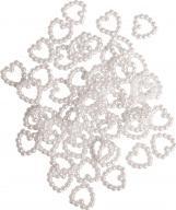 Actual product image Rayher Plastic pearl heart, 48 pieces