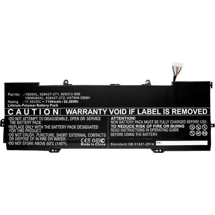 Thumbnail - CoreParts Laptop Battery for HP (3600 mAh), Notebook Akku, Schwarz