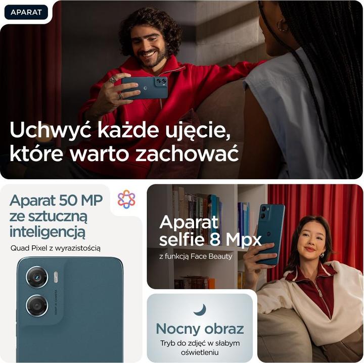 Produktbild Motorola moto g06 (128 GB, Blue, tapestry, 6.88", Dual SIM, 4G)