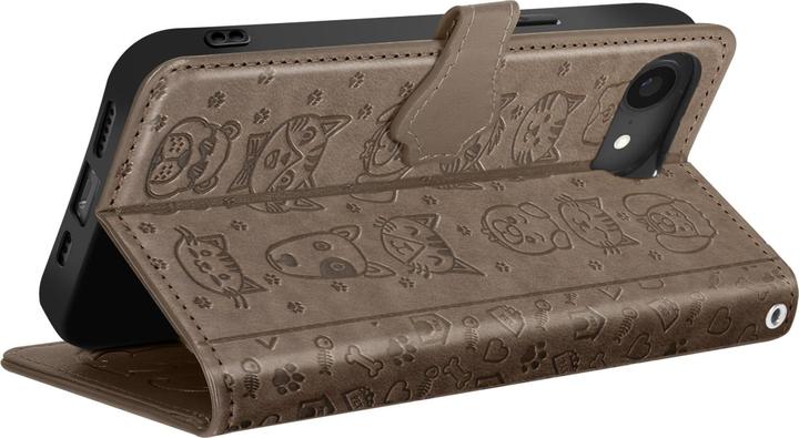 Produktbild Avizar Klapphülle für iPhone 16e Design Katze und Hund Portemonnaie (Apple iPhone 16e)