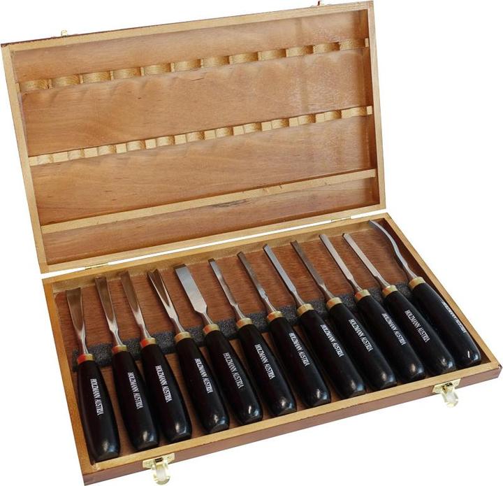Actual product image Holzmann 12-piece carving knife set (14 mm)