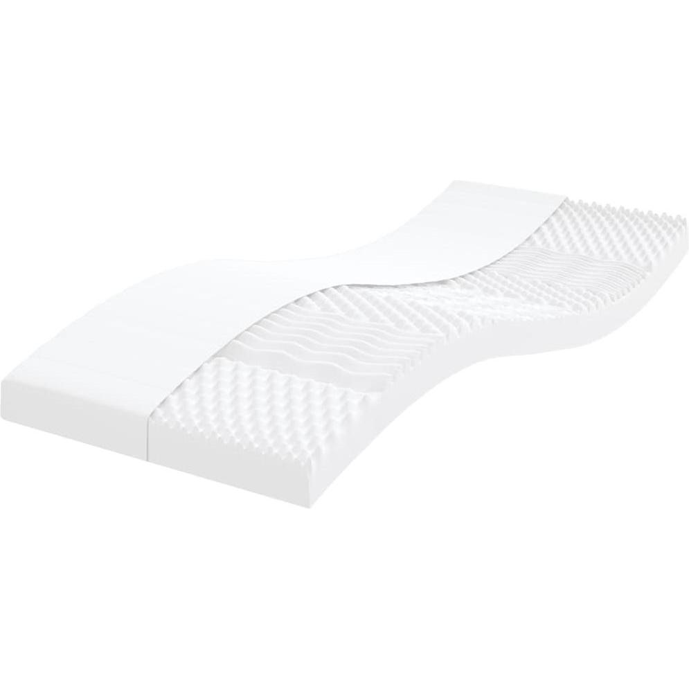 VidaXL, Matratze, Schaumstoffmatratze 90 x 210 cm 7-Zonen Härtegrad 20 ILD (90 x 210 cm, Schaumstoffkern)