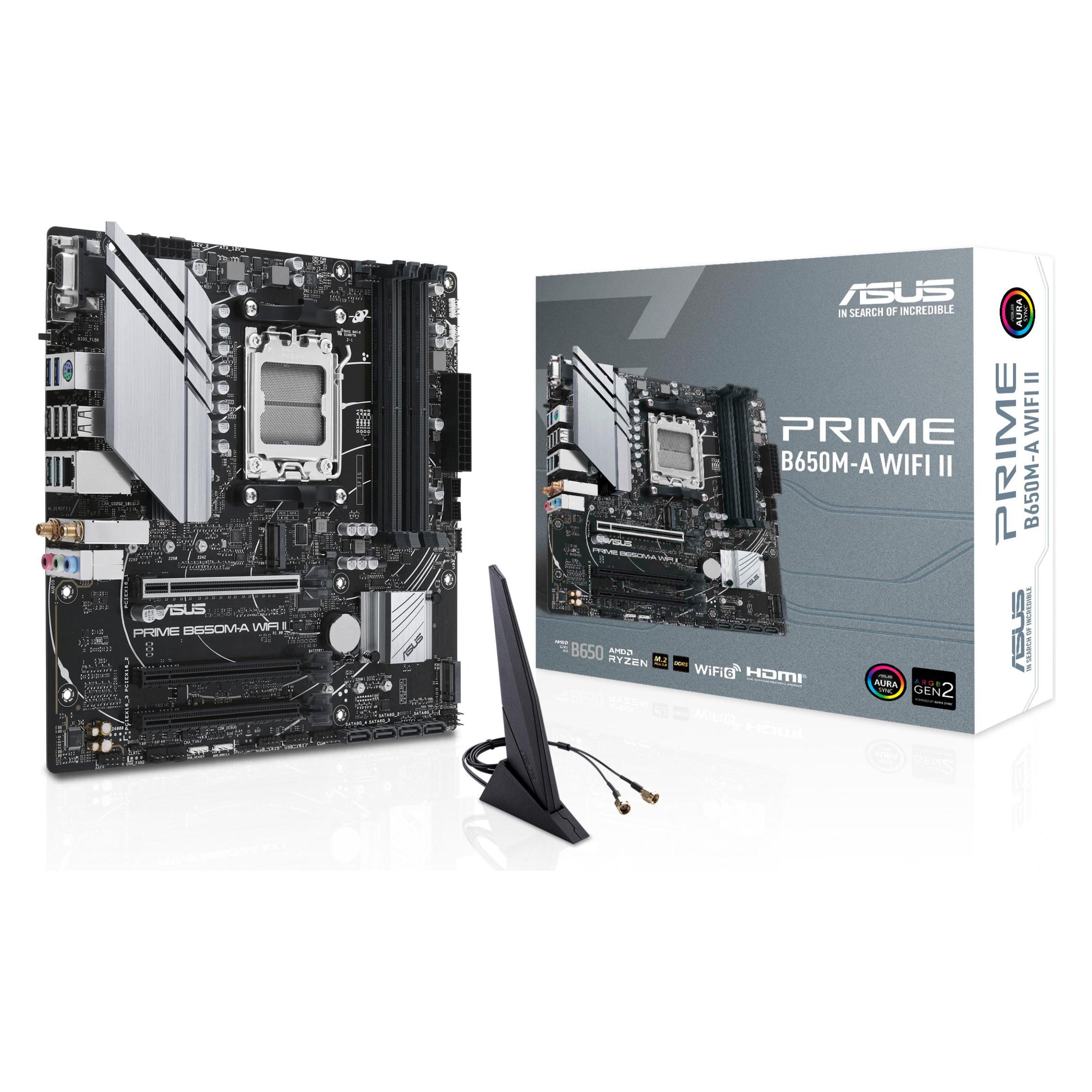 ASUS PRIME B650M-A WIFI II (AM5, AMD B650, mATX), Mainboard