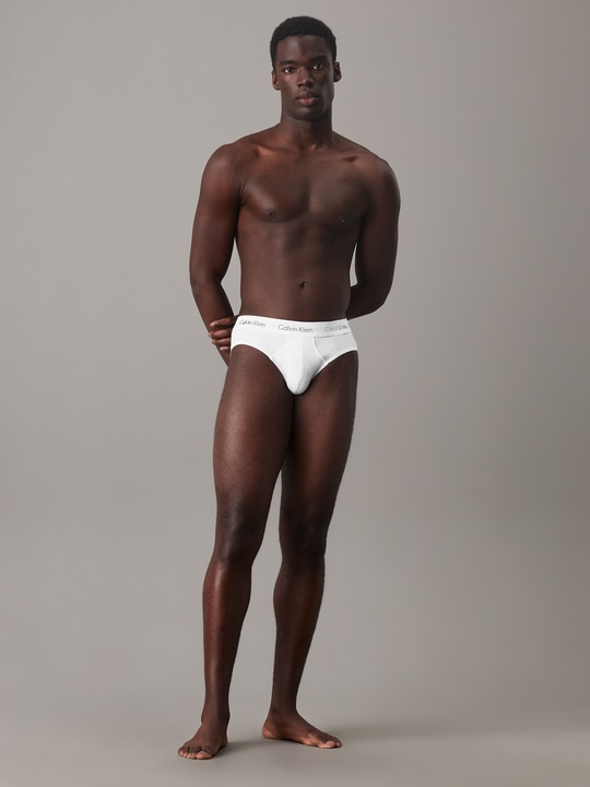 Produktbild Calvin Klein Slip "Cotton Stretch" Weiss (S, 3er Pack)