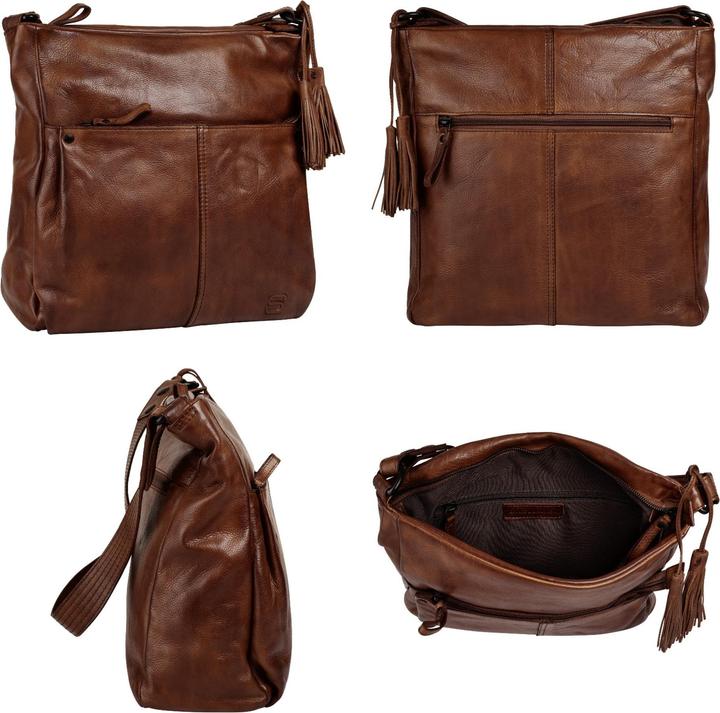 Actual product image Spikes & Sparrow Umhängetasche echt Leder Damen