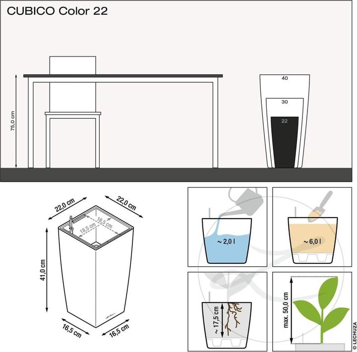 Produktbild Lechuza Cubico Color (22 cm)