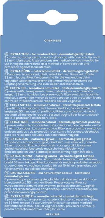 Actual product image Ritex Extra Dünne Kondome 8 Einheiten (8 pcs.)
