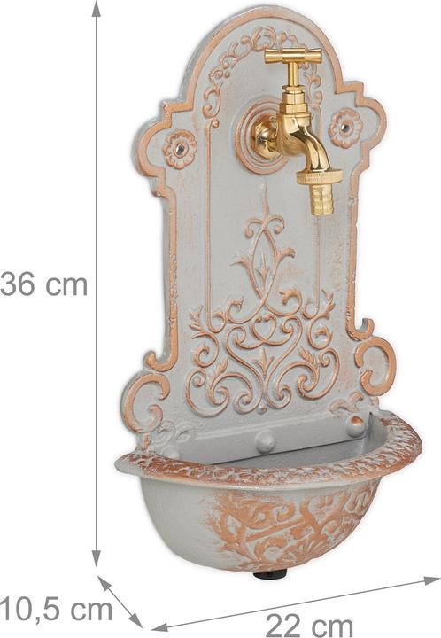 Produktbild Relaxdays Wandbrunnen