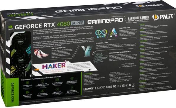 Image du produit Palit RTX 4080 Super GamingPro (16 Go)
