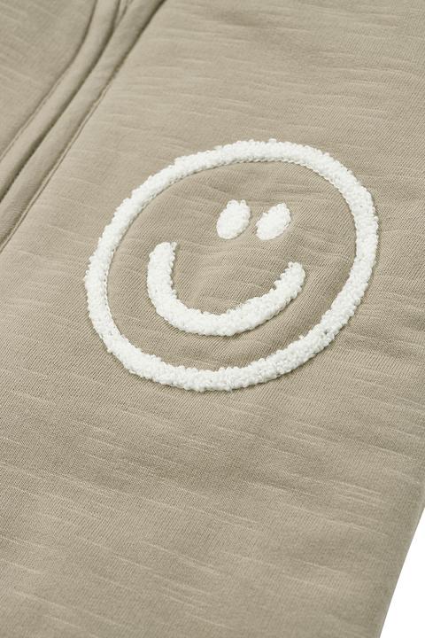 Produktbild Meyco Slub mit Smile Applikation babyschlafsack mit abnehmbaren ärmeln (90 cm, 2.5 TOG, Winter)