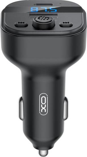 Actual product image xO Bluetooth FM Transmitter and Car Charger BCC18, 1 x USB-A - 1 x USB-C, Black