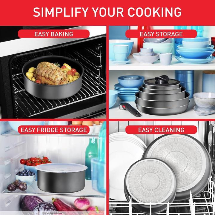 Produktbild Tefal Ingenio Daily Chef auf dem Pan Set 10-Stück (L7619302) (Bratpfanne, Kochtopf, Aluminium)