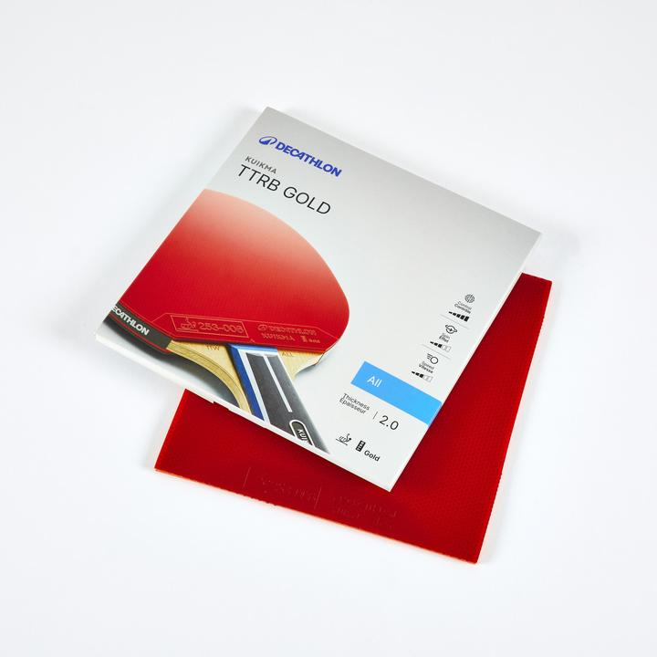 Image du produit Kuikma Revêtement raquette de tennis de table TTRB gold polyvalent ITTF (2.10 mm)