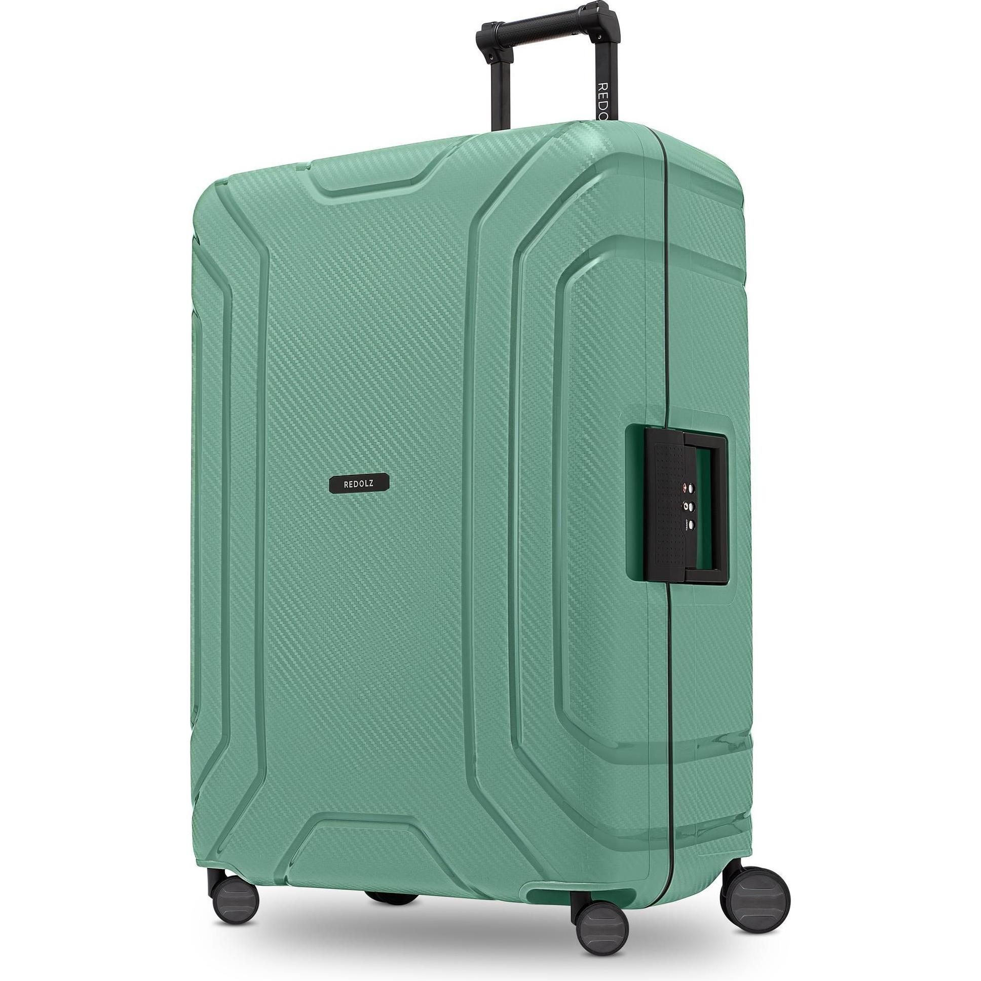 Redolz, Koffer, Essentials 15 4-Rollen Trolley 75 cm mit Dreipunkt-Verschluss, Grün, (100 l, XL (ab 115l))