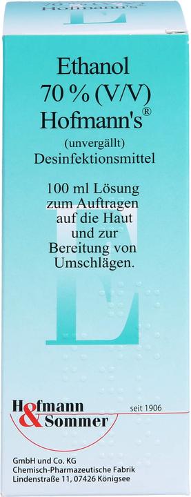 Hofmann & Sommer Ethanol 70% (V/V) Hofmann's, 100 ml LOE (100 ml)