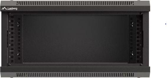 Actual product image Lanberg Installationsschrank Rack 19 4U 540x350 schwarz verglaste Tür (flat pack) (4 RU, 19 inch rack)
