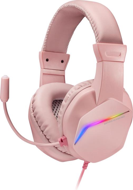 Actual product image Mars Gaming Casque Micro Gamer MH122 RGB (Rose) (Cable)
