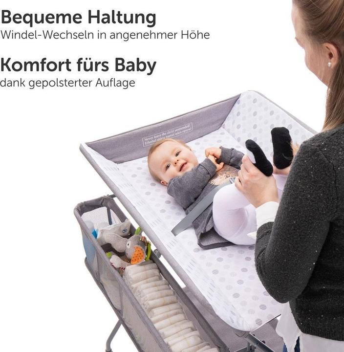 Immagine prodotto Fillikid Combinazione per bagno e cambio pannolini Dispositivo mobile per cambio pannolini con scomparti -